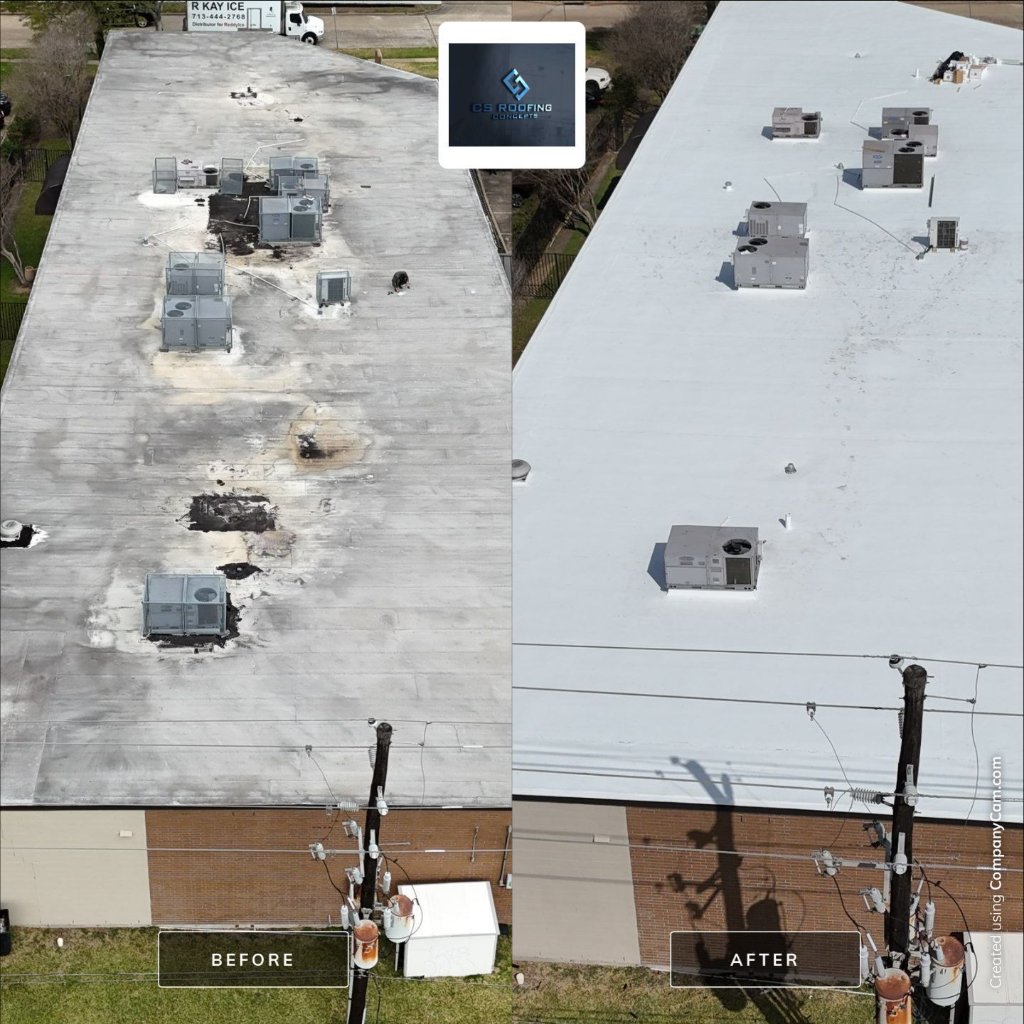 Flat Roofing by CS Roofing Concepts — TPO membrane, low-slope section